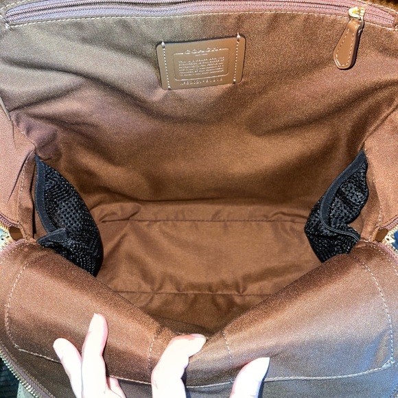 Coach signature coated canvas addison backpack & matching notebook❤️ - Picture 4 of 14